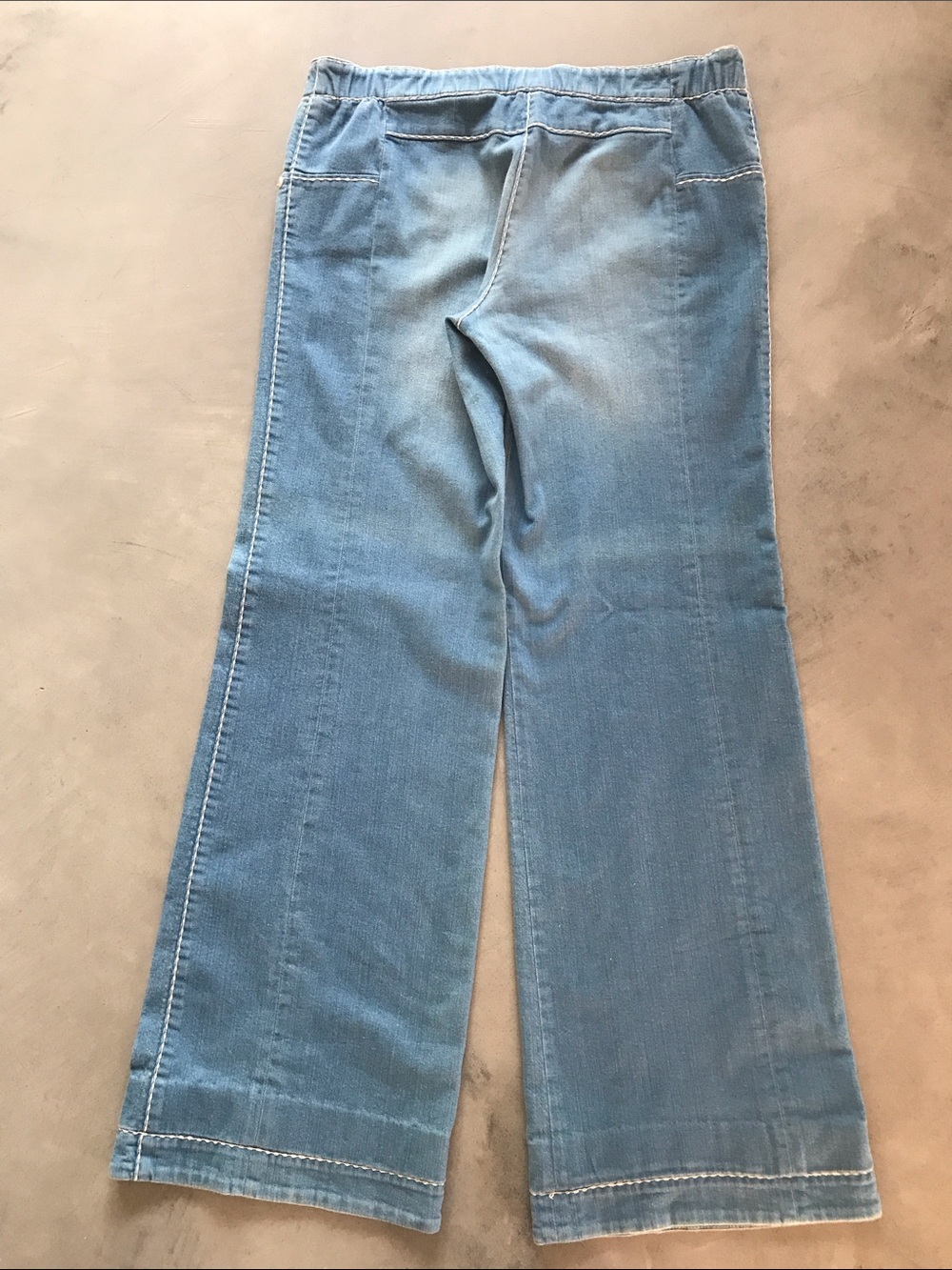 CHANEL Light Wash Wide Leg Jeans — Pale Blue Denim - Picture 7 of 16